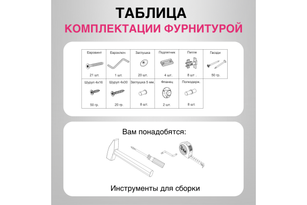 Вашакомната Шкаф двустворчатый Бастилия,80x52x220 см